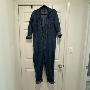 Lucky Brand Women’s Denim Jumpsuit Sz L